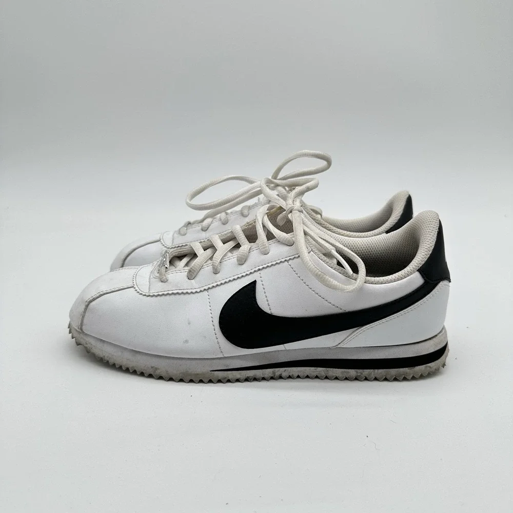 Nike Cortez Sneakers‎ Youth Size 6.5 White Black Streetwear Wedding Nostalgia